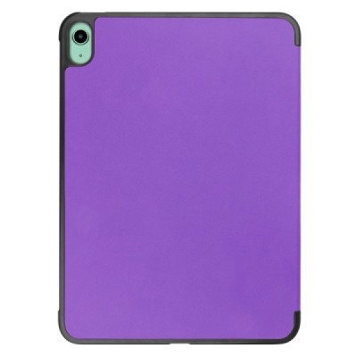 Apple iPad 11 2025, iPad 10,9 2022  atverčiamas violetinis odinis dėklas - knygutė (sulankstomas) | Priedai.lt