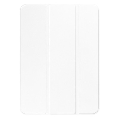 Apple iPad 10.9 (2022) atverčiamas baltas odinis dėklas - knygutė (sulankstomas) | Priedai.lt