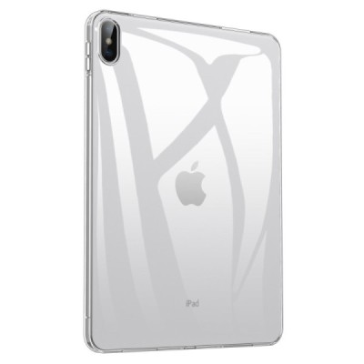 Apple iPad 11 2025, iPad 10.9 2022 hard silicone TPU transparent case - back | Priedai.lt