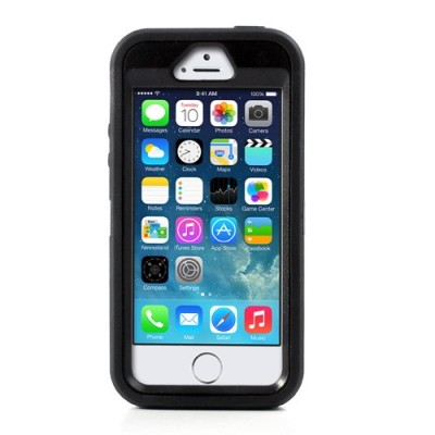 Maksimalios apsaugos hibridinis 4-dalių „OtterBox“ Defender Apple iPhone SE (5, 5s) dėklas / Priedai.lt
