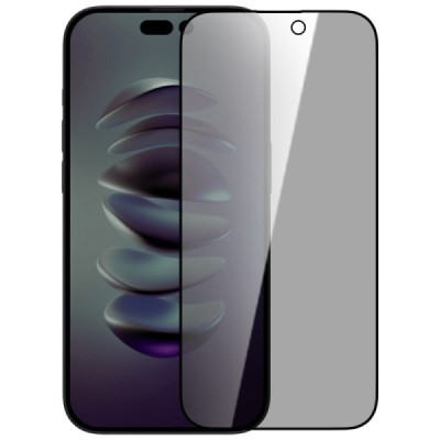 Apple iPhone 14 Pro Max „Nillkin“ 9H Tempered Glass privatumo sustiprintos apsaugos juodas pilnai dengiantis apsauginis ekrano s