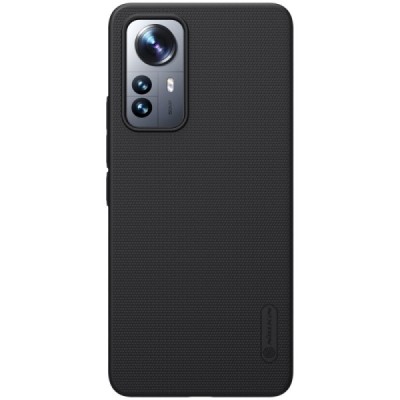 Nillkin Frosted Shield Xiaomi 12 Lite juodas plastikinis dėklas | Priedai.lt