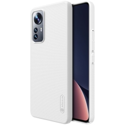 Nillkin Frosted Shield Xiaomi 12 Lite baltas plastikinis dėklas | Priedai.lt