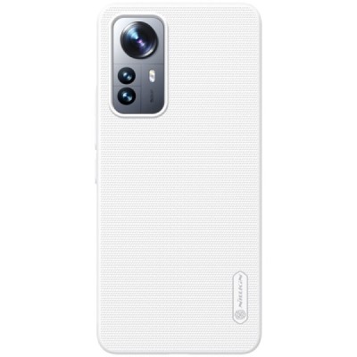 Nillkin Frosted Shield Xiaomi 12 Lite baltas plastikinis dėklas | Priedai.lt