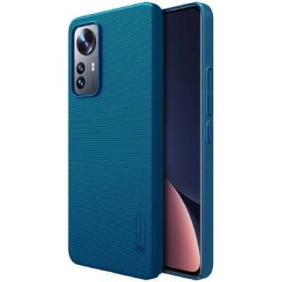 Nillkin Frosted Shield Xiaomi 12 Lite mėlynas plastikinis dėklas | Priedai.lt