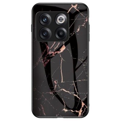 OnePlus 10T „Marble“ kieto silikono TPU juodas / auksinis dėklas - nugarėlė | Priedai.lt