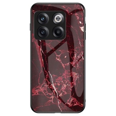 OnePlus 10T „Marble“ kieto silikono TPU raudonas dėklas - nugarėlė | Priedai.lt