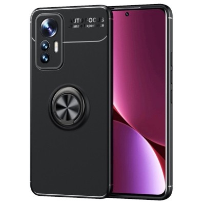 Xiaomi 12 Lite „FOCUS“ Kickstand kieto silikono TPU juodas dėklas - nugarėlė | Priedai.lt