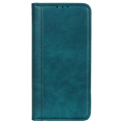 Huawei Nova Y70 žalias odinis atverčiamas dėklas - knygutė su magnetu | Priedai.lt