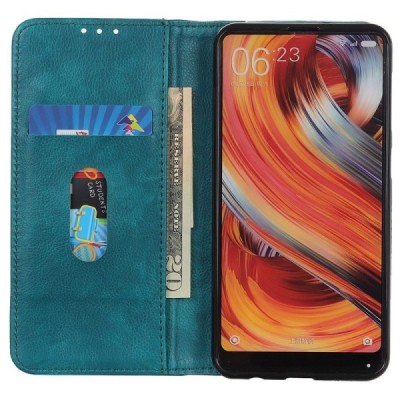 Huawei Nova Y70 žalias odinis atverčiamas dėklas - knygutė su magnetu | Priedai.lt