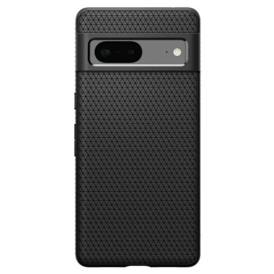 „Spigen“ Liquid Air Google Pixel 7 juodas kieto silikono dėklas | Priedai.lt