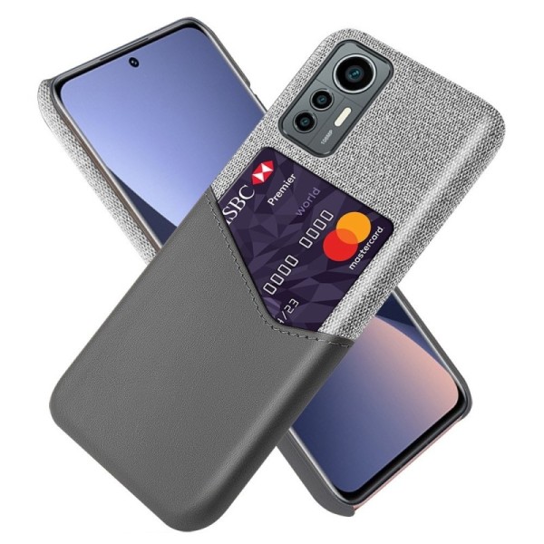 „KSQ“ Shell dėklas su kišenėle - pilkas (12 Lite)