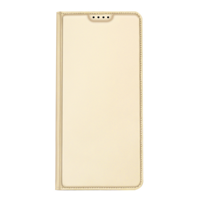 „Dux Ducis“ Skin serijos Xiaomi Redmi A1 auksinis odinis atverčiamas dėklas | Priedai.lt