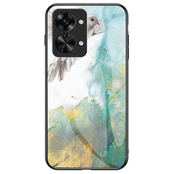 „Marble“ kieto silikono (TPU) dėklas - žalias (OnePlus Nord 2T 5G)