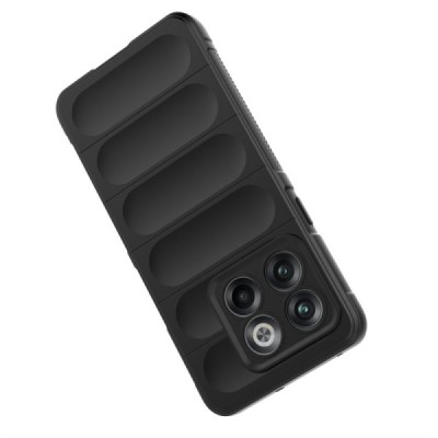OnePlus 10T „Rugged“ kieto silikono TPU juodas dėklas - nugarėlė | Priedai.lt