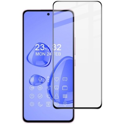 Xiaomi 12 Lite „Imak“ 3D Tempered Glass sustiprintos apsaugos juodas pilnai dengiantis apsauginis ekrano stiklas 0,2 mm | Prieda