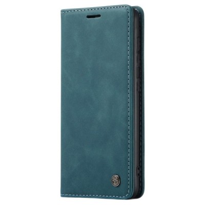 Samsung Galaxy S20 (G980) CaseMe Retro solidus atverčiamas žalias odinis dėklas - knygutė | Priedai.lt