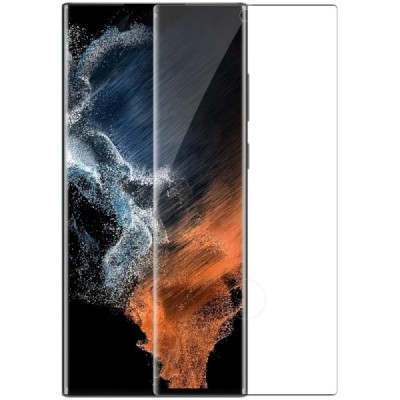 Samsung Galaxy S22 Ultra 5G (SM-S908X) Nillkin 3D CP+ Max 9H Tempered Glass sustiprintos apsaugos juodas pilnai dengiantis apsau