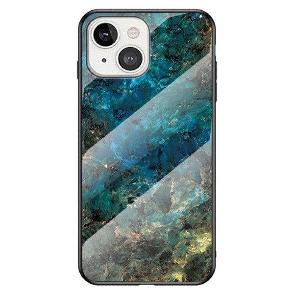 „Marble“ kieto silikono (TPU) dėklas - mėlynas (iPhone 14)
