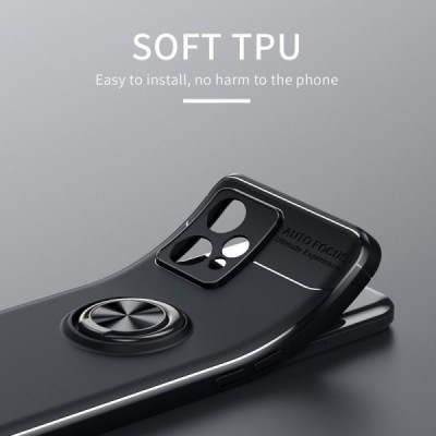OnePlus Nord CE 2 Lite 5G „FOCUS“ Kickstand kieto silikono TPU juodas dėklas - nugarėlė | Priedai.lt