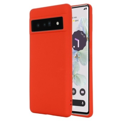 Google Pixel 7 Shell kieto silikono (TPU) dėklas raudonas - nugarėlė | Priedai.lt
