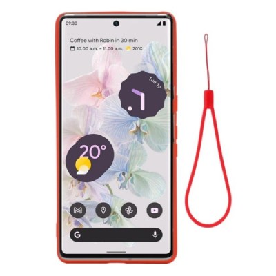 Google Pixel 7 Shell kieto silikono (TPU) dėklas raudonas - nugarėlė | Priedai.lt