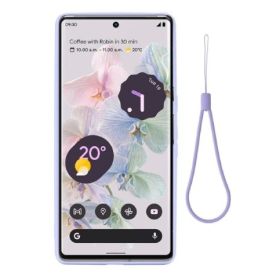 Google Pixel 7 Shell kieto silikono (TPU) dėklas violetinis - nugarėlė | Priedai.lt