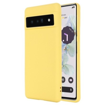 Google Pixel 7 Shell kieto silikono (TPU) dėklas geltonas - nugarėlė | Priedai.lt