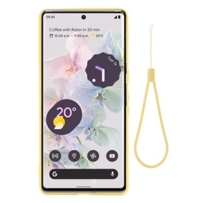 Google Pixel 7 Shell kieto silikono (TPU) dėklas geltonas - nugarėlė | Priedai.lt