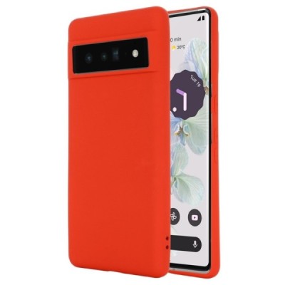 Google Pixel 7 Pro Shell kieto silikono (TPU) dėklas raudonas - nugarėlė | Priedai.lt