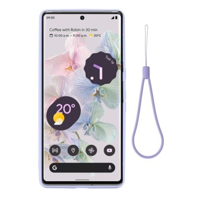 Google Pixel 7 Pro Shell kieto silikono (TPU) dėklas violetinis - nugarėlė | Priedai.lt