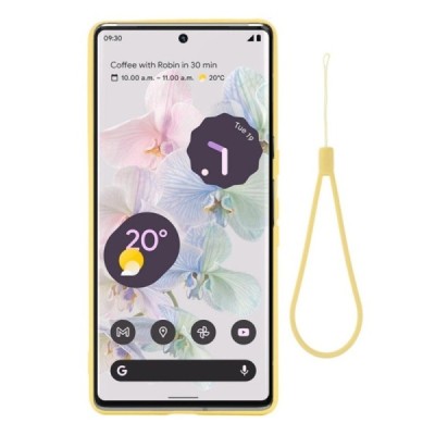 Google Pixel 7 Pro Shell kieto silikono (TPU) dėklas geltonas - nugarėlė | Priedai.lt