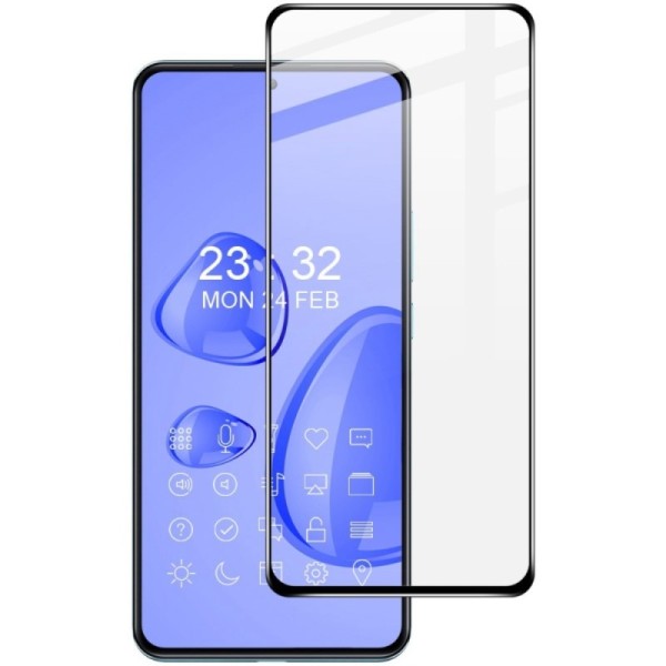 „Imak“ Tempered Glass pilnai dengiantis apsauginis ekrano stiklas 0.2 mm - juodas (12T / 12T Pro)