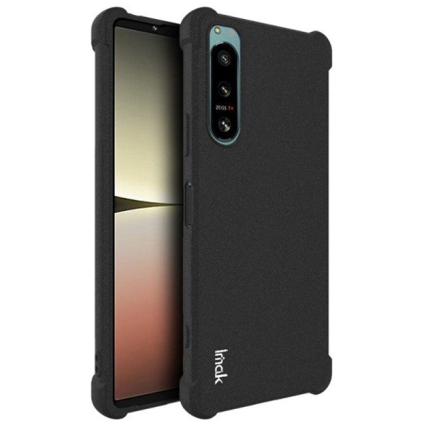 „Imak“ sustiprintos apsaugos kieto silikono (TPU) dėklas - juodas (Xperia 5 IV)