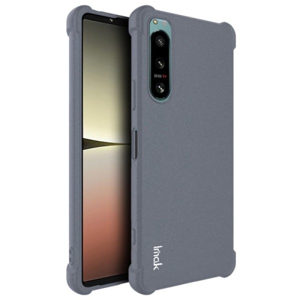 „Imak“ sustiprintos apsaugos kieto silikono (TPU) dėklas - pilkas (Xperia 5 IV)