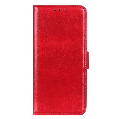 Xiaomi Poco F4 GT atverčiamas raudonas odinis dėklas - piniginė | Priedai.lt