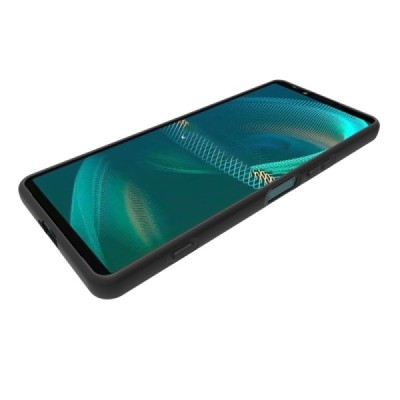 Sony Xperia 5 IV kieto silikono TPU juodas dėklas - nugarėlė | Priedai.lt