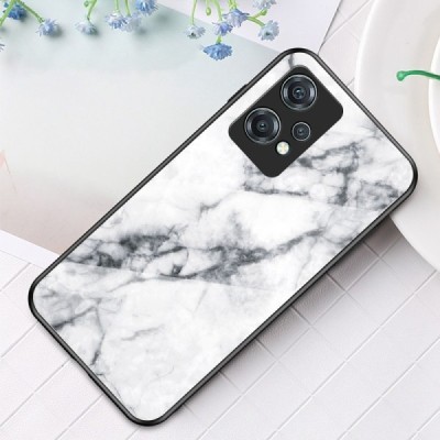 OnePlus Nord CE 2 Lite 5G „Marble“ kieto silikono TPU baltas dėklas - nugarėlė | Priedai.lt