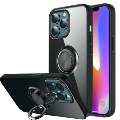 Apple iPhone 13 Pro „Sheet“ Kickstand (TPU) juodas dėklas - nugarėlė | Priedai.lt