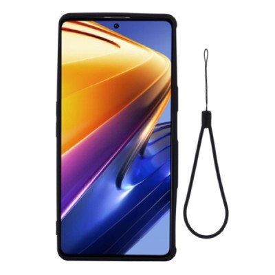 Xiaomi Poco F4 GT Shell kieto silikono TPU juodas dėklas - nugarėlė | Priedai.lt