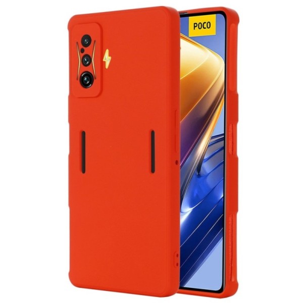 „Shell“ kieto silikono (TPU) dėklas - raudonas (Poco F4 GT)