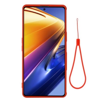 Xiaomi Poco F4 GT Shell kieto silikono TPU raudonas dėklas - nugarėlė | Priedai.lt