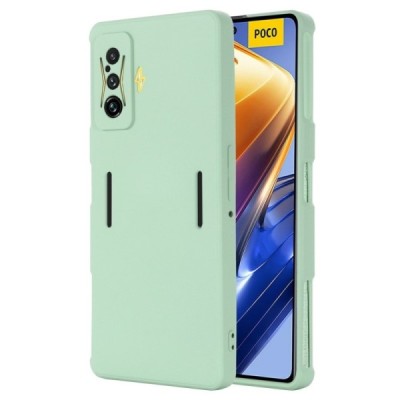 Xiaomi Poco F4 GT Shell kieto silikono TPU žalias dėklas - nugarėlė | Priedai.lt