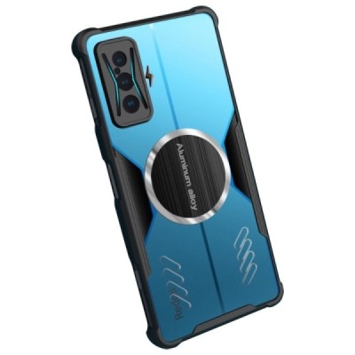 Xiaomi Poco F4 GT Magnetic sustiprintos apsaugos skaidrus juodos spalvos apvadais kieto silikono (TPU) dėklas | Priedai.lt