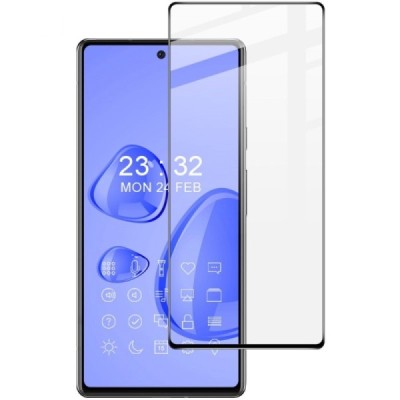 Google Pixel 7 „Imak“ Tempered Glass sustiprintos apsaugos juodas pilnai dengiantis apsauginis ekrano stiklas 0,2 mm | Priedai.l