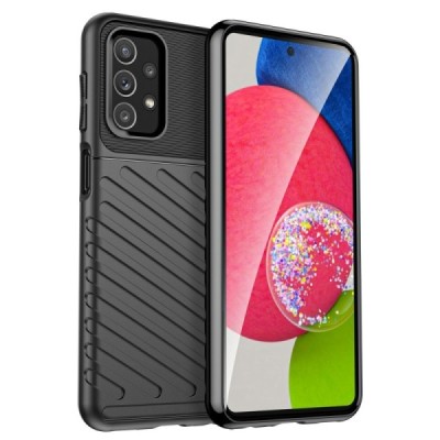 Samsung Galaxy A23 5G (SM-A236B, SM-A235F) Twill kieto silikono TPU juodas dėklas - nugarėlė | Priedai.lt