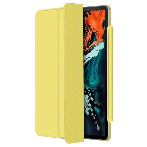 Leather Smart Cover atverčiamas dėklas - geltonas (iPad Pro 11" 2018 / 2020 / 2021 / 2022 / Air 4 10.9" 2020 / Air 5 10.9" 2022)
