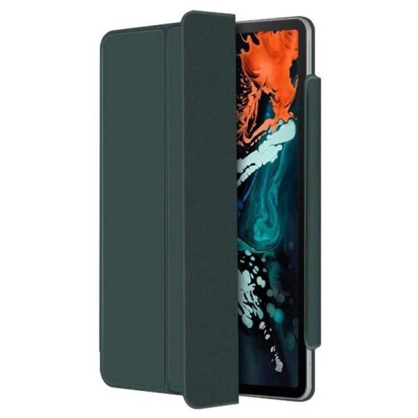 Leather Smart Cover atverčiamas dėklas - žalias (iPad Pro 11" 2018 / 2020 / 2021 / 2022 / Air 4 10.9" 2020 / Air 5 10.9" 2022)