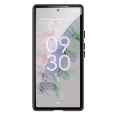 Google Pixel 6A „Carbon“ kieto silikono TPU juodas dėklas - nugarėlė | Priedai.lt
