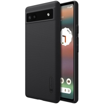 Nillkin Frosted Shield Google Pixel 6A juodas plastikinis dėklas | Priedai.lt
